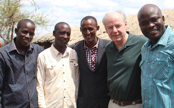 Bert with Don's team